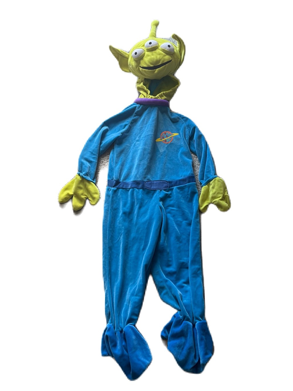 Disney Store Green Alien Romper Jumpsuit Adult Small Vintage Toy Story Costume